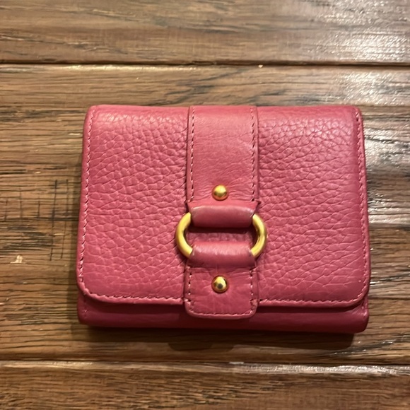 Wilsons Leather Pink/Purple Trifold Waller - Picture 1 of 6